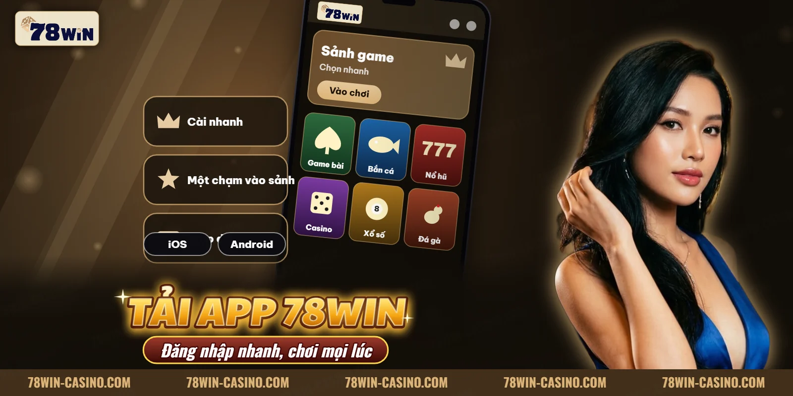 Giao diện ứng dụng 78WIN trên điện thoại
